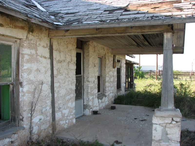 The old porch and front door